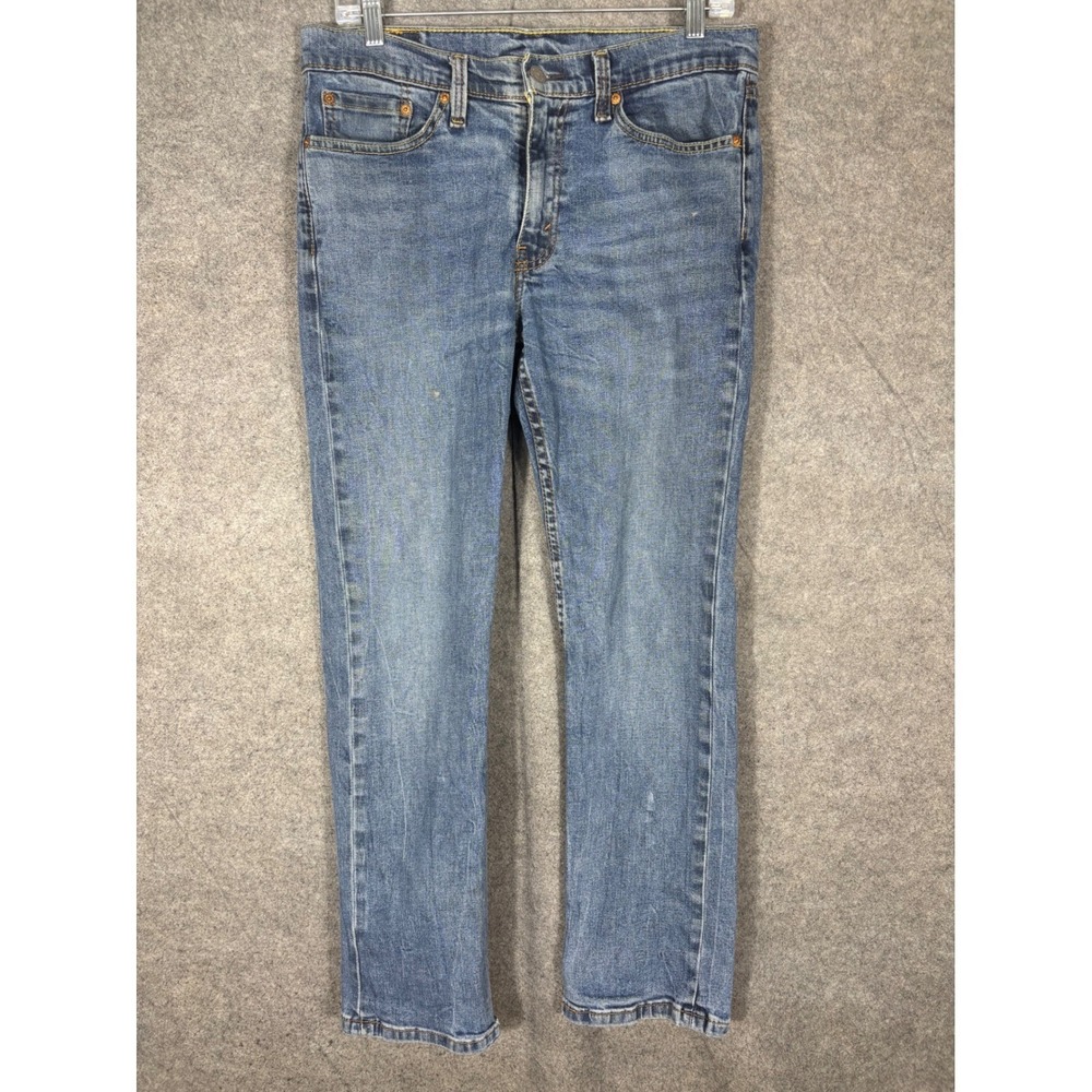 Levis 514 Straight Fit Jeans Mens 32x30 Medium Wash Stretch Denim‎ Pants 04511